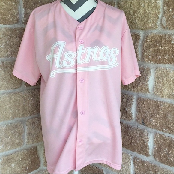 pink astros shirt